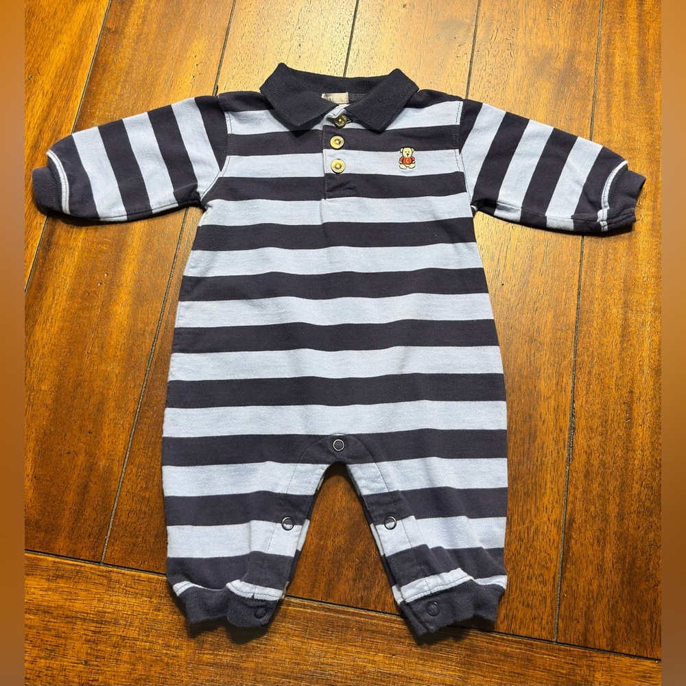 Carter’s Navy/Powder Blue Romper 6M